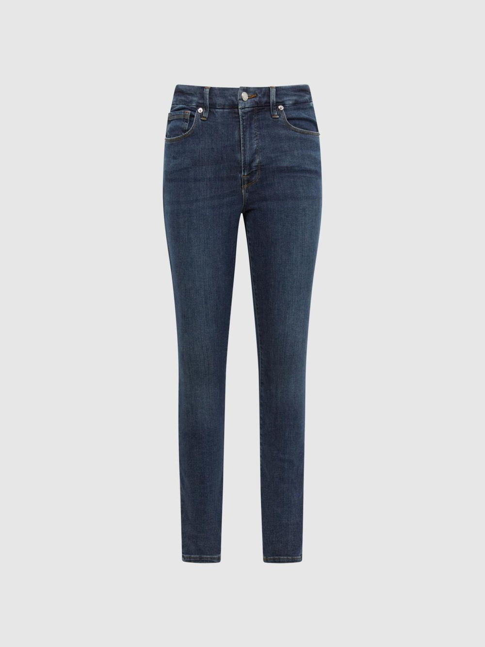 Reiss Jeans | Good American Good American Released Hem Skinny Jeans Dark Blue - Women