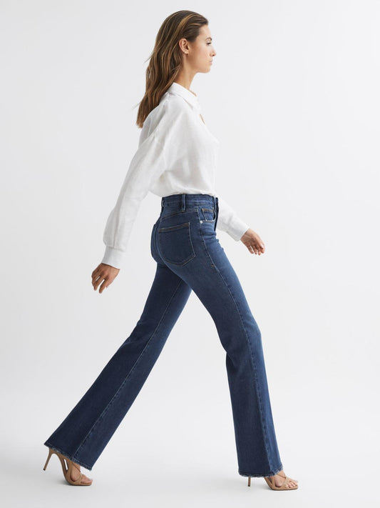 Reiss Jeans | Good American Good Classic Bootleg Jeans Indigo - Women