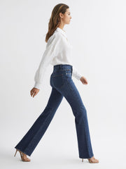 Reiss Jeans | Good American Good Classic Bootleg Jeans Indigo - Women