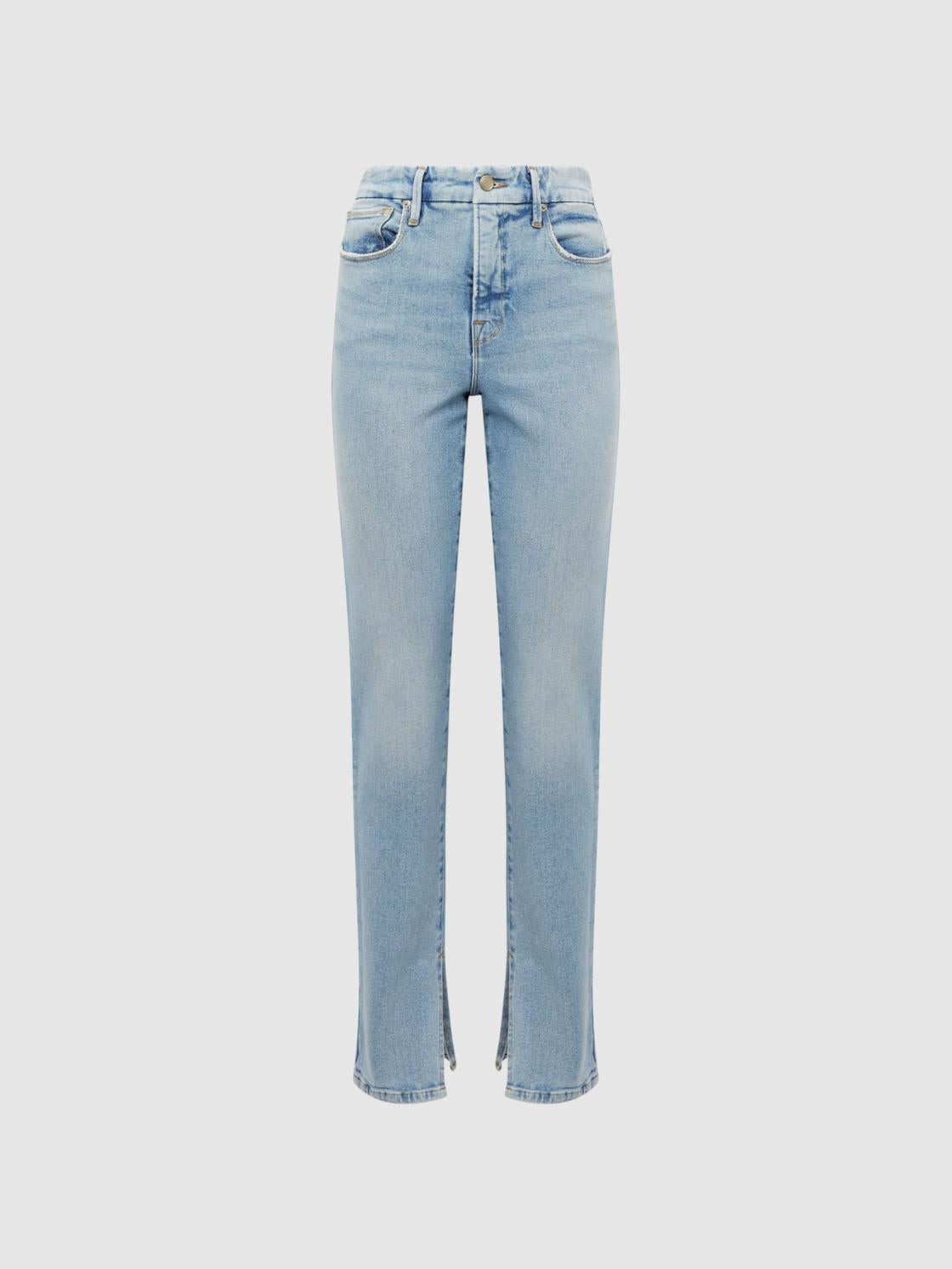 Reiss Jeans | Good American High Rise Inseam Split Jeans Mid Blue - Women