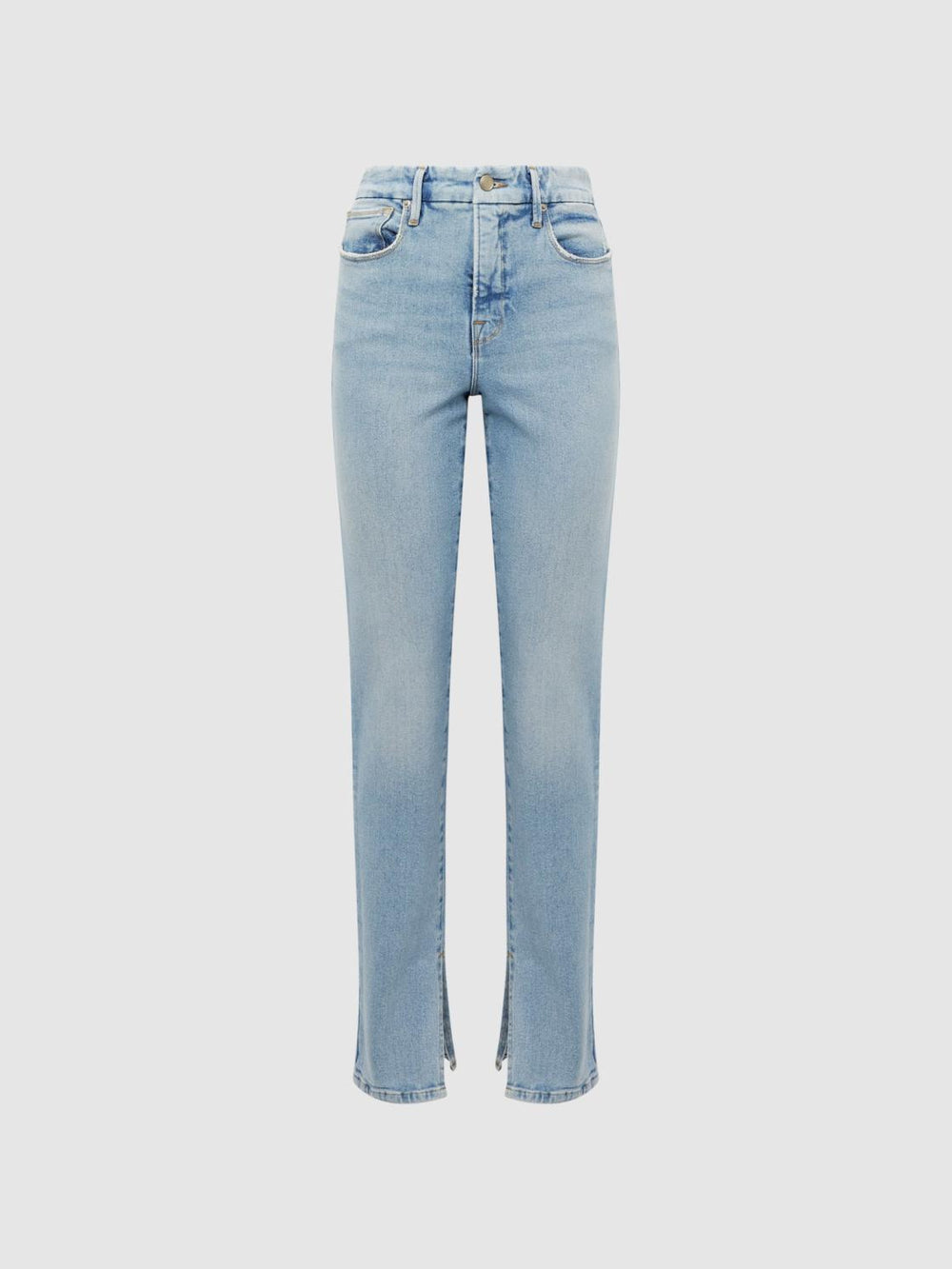 Reiss Jeans | Good American High Rise Inseam Split Jeans Mid Blue - Women