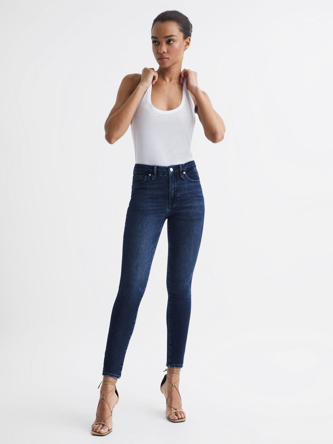 Reiss Jeans | Good American High Waist Skinny Jeans Indigo - Women
