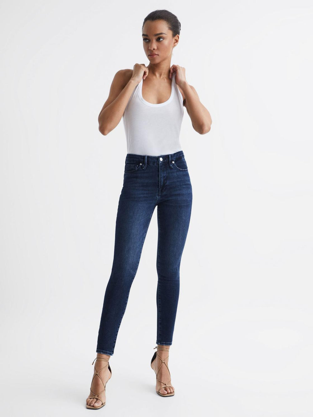 Reiss Jeans | Good American High Waist Skinny Jeans Indigo - Women