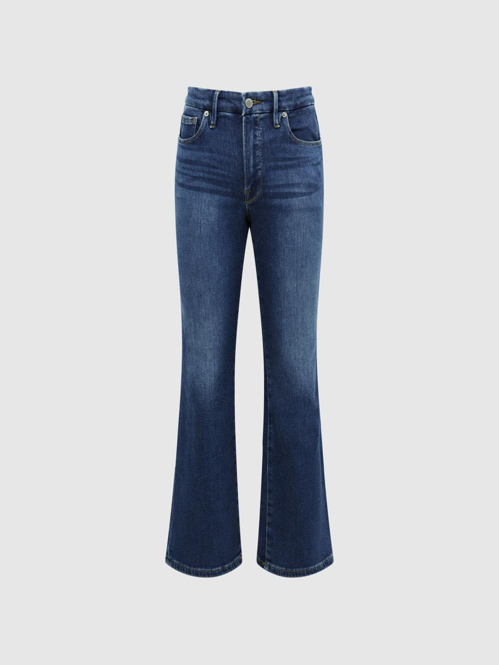 Reiss Jeans | Good American Mini Good Legs Crop Bootleg Jeans Dark Blue - Women