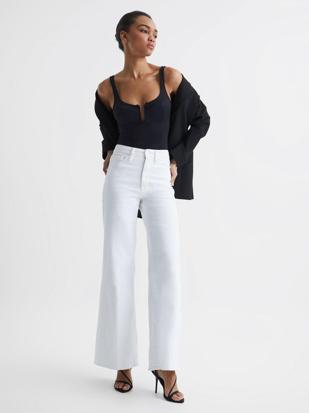 Reiss Jeans | Good American Palazzo Jeans White - Women