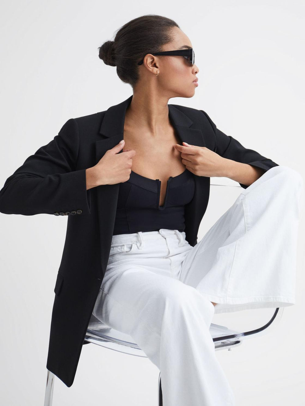 Reiss Jeans | Good American Palazzo Jeans White - Women