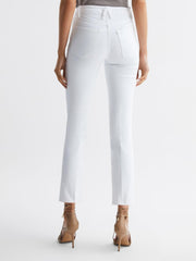 Reiss Jeans | Good American Straight Leg Skinny Jeans White - Women