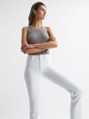 Reiss Jeans | Good American Straight Leg Skinny Jeans White - Women