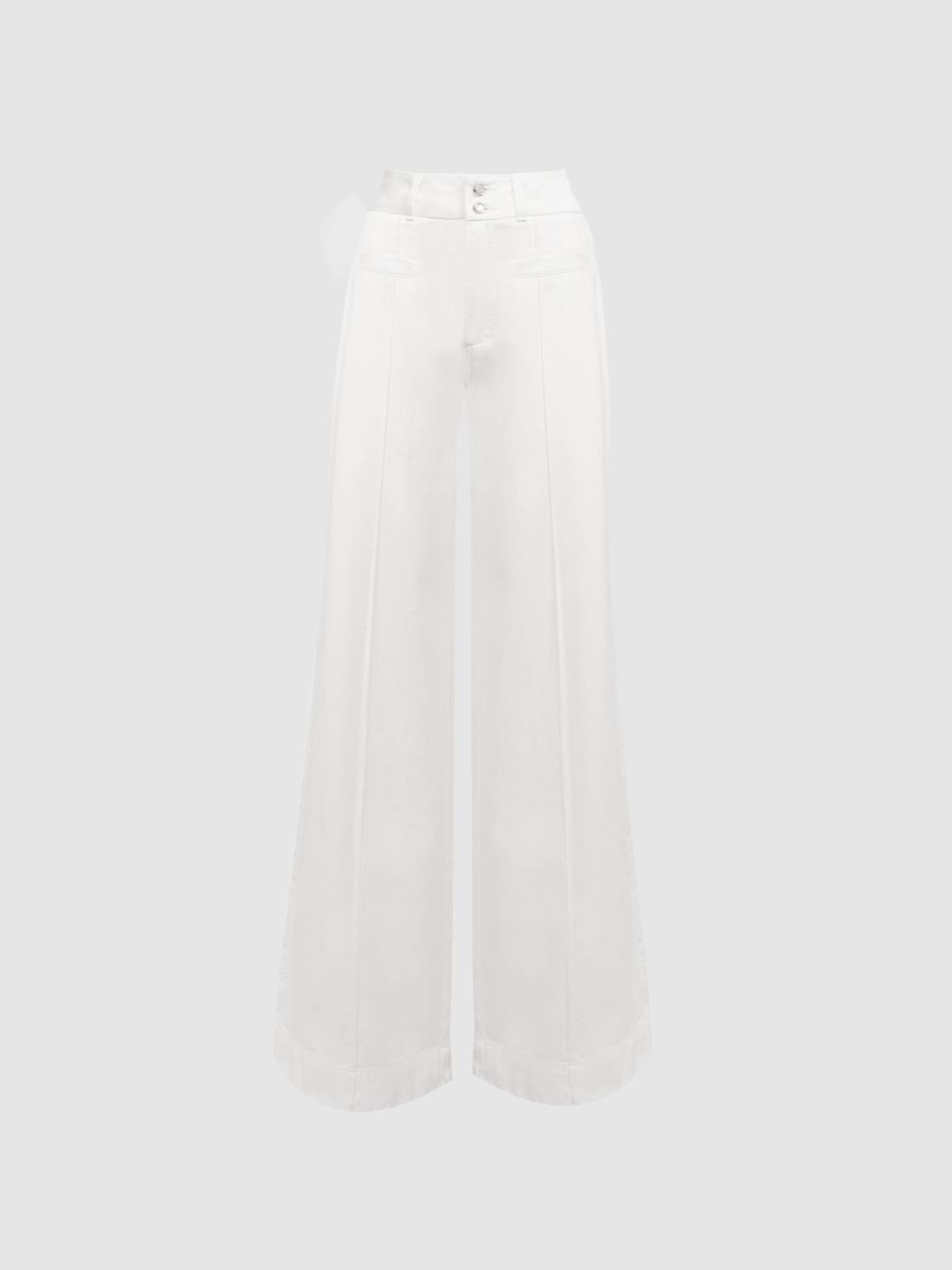Reiss Jeans | Harper Paige High Rise Wide Leg Jeans Boss White - Women
