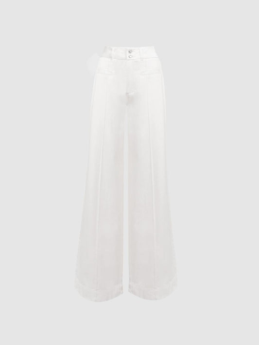 Reiss Jeans | Harper Paige High Rise Wide Leg Jeans Boss White - Women