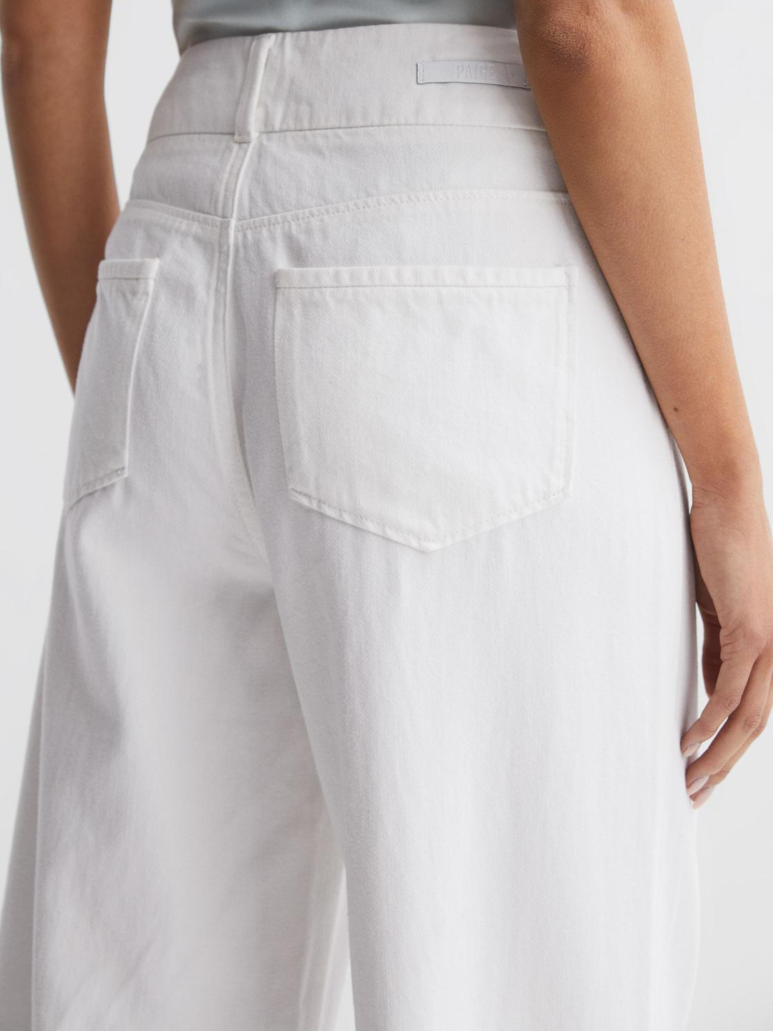 Reiss Jeans | Harper Paige High Rise Wide Leg Jeans Boss White - Women
