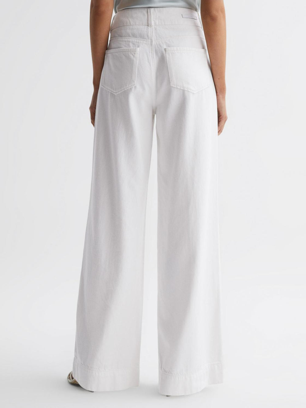 Reiss Jeans | Harper Paige High Rise Wide Leg Jeans Boss White - Women