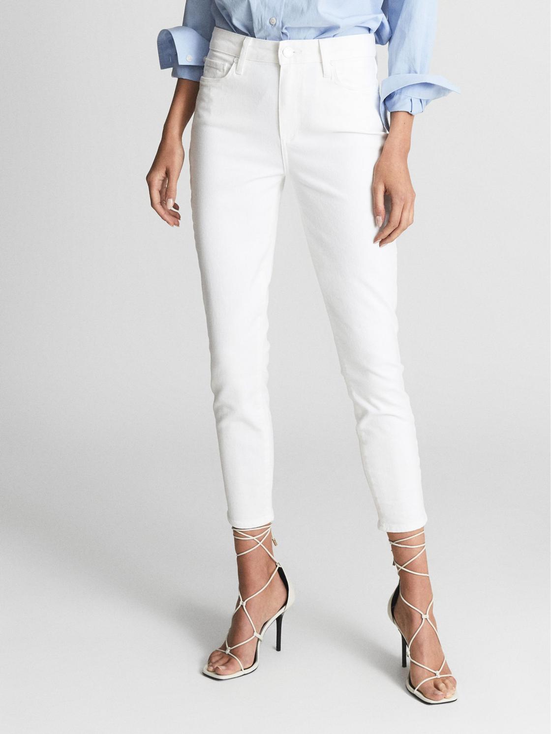 Reiss Jeans | Hoxton Paige Cropped Skinny Jeans White - Women