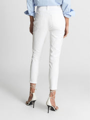 Reiss Jeans | Hoxton Paige Cropped Skinny Jeans White - Women
