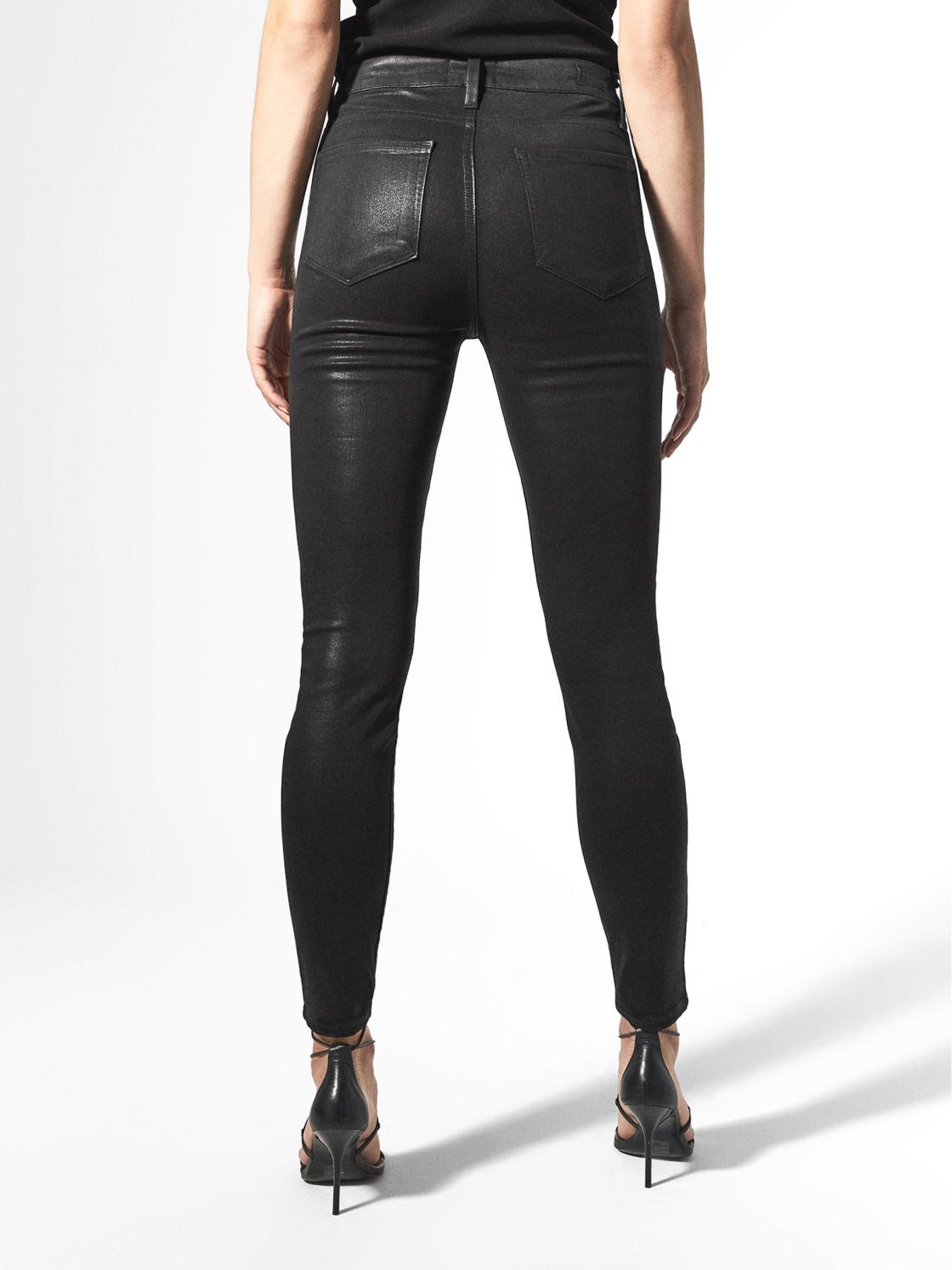 Reiss Jeans | Hoxton Paige High Coated Skinny Jeans Black - Women