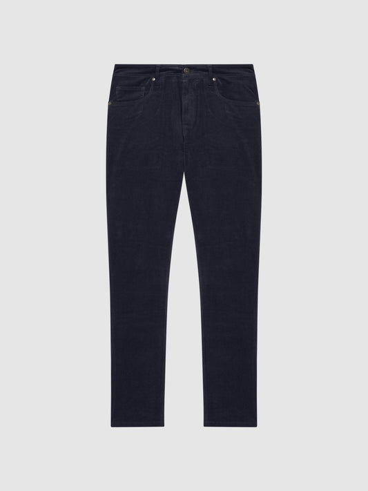Reiss Jeans | Lennox Paige High Stretch Slim Fit Corduroy Jeans Deep Anchor - Men