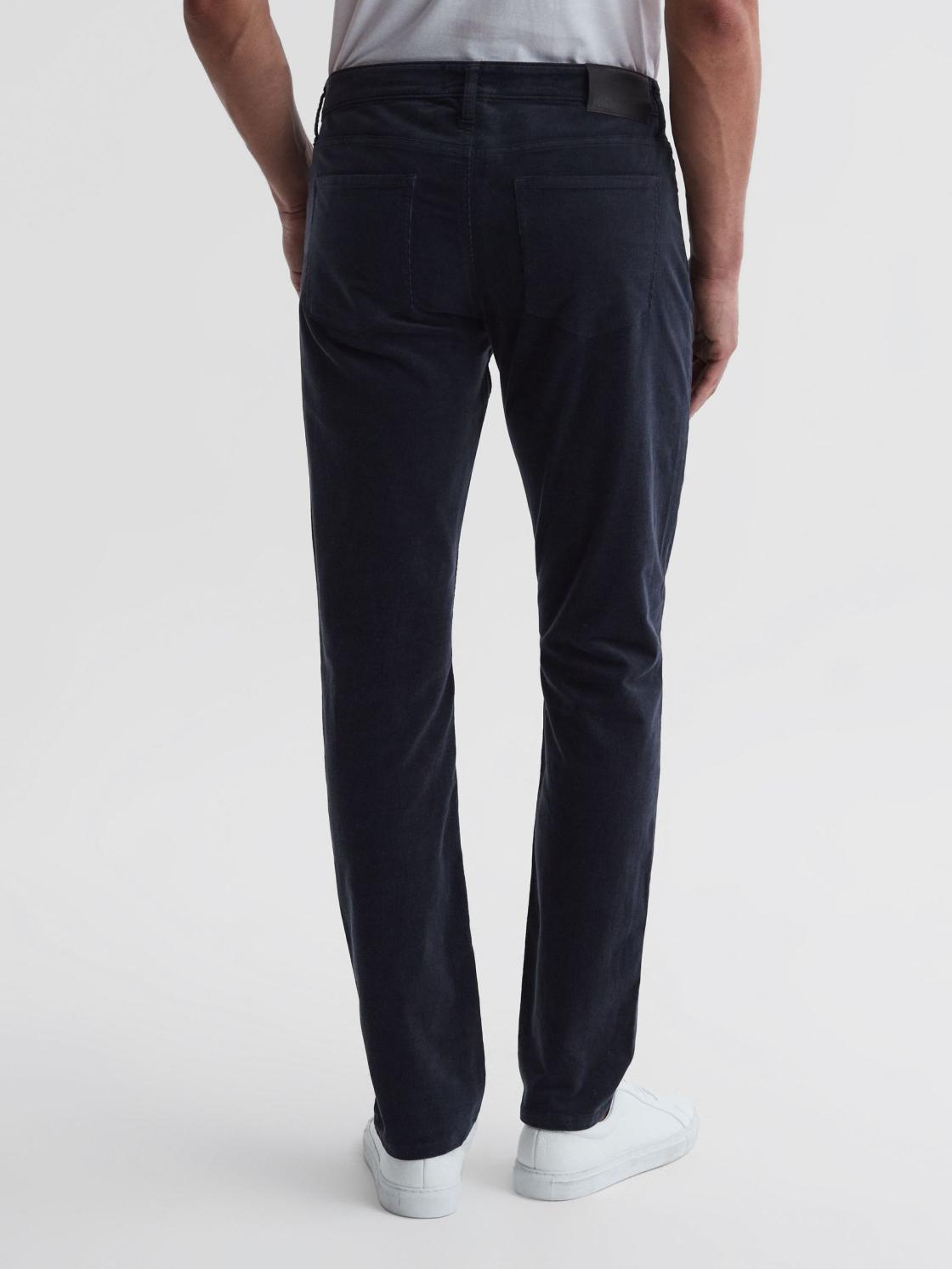 Reiss Jeans | Lennox Paige High Stretch Slim Fit Corduroy Jeans Deep Anchor - Men