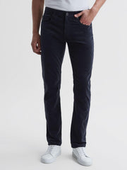 Reiss Jeans | Lennox Paige High Stretch Slim Fit Corduroy Jeans Deep Anchor - Men