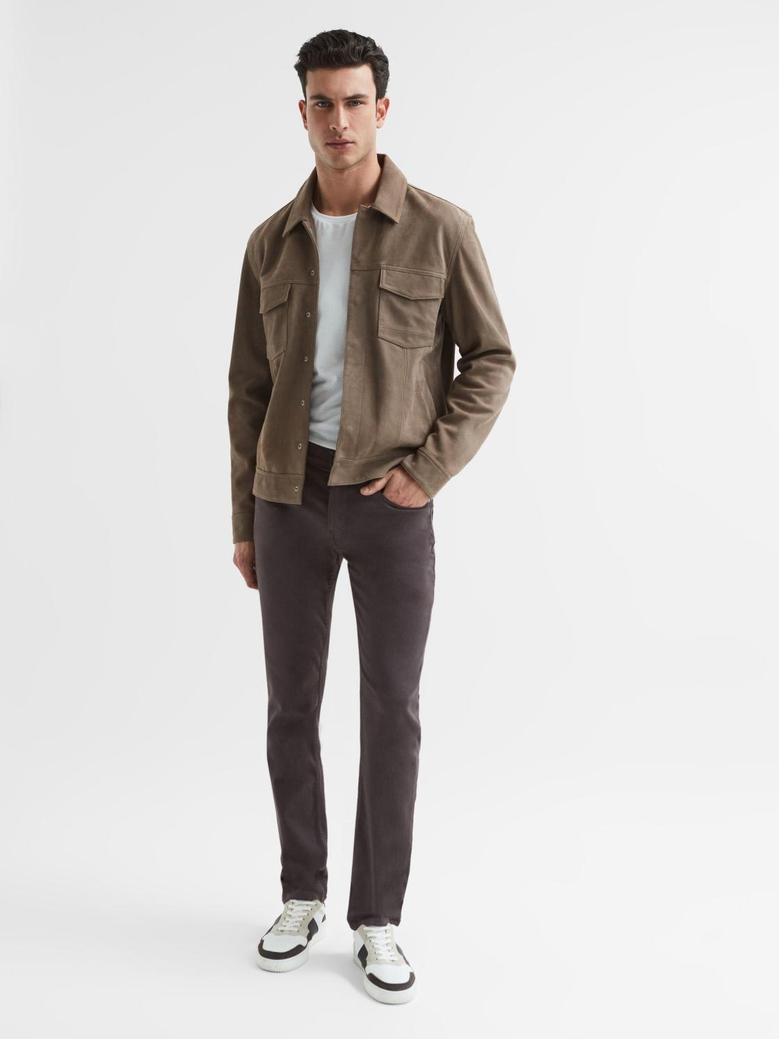Reiss Jeans | Lennox Paige Slim Fit High Stretch Jeans Twilight Truffle - Men