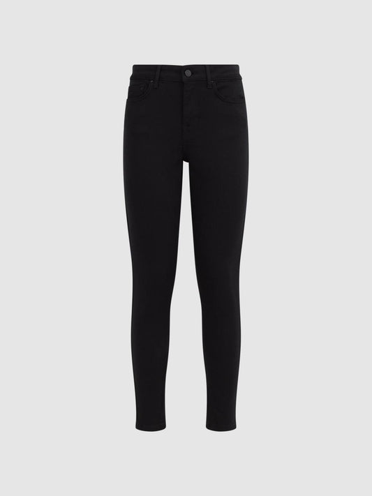 Reiss Jeans | Lux Mid Rise Skinny Jeans Black - Women