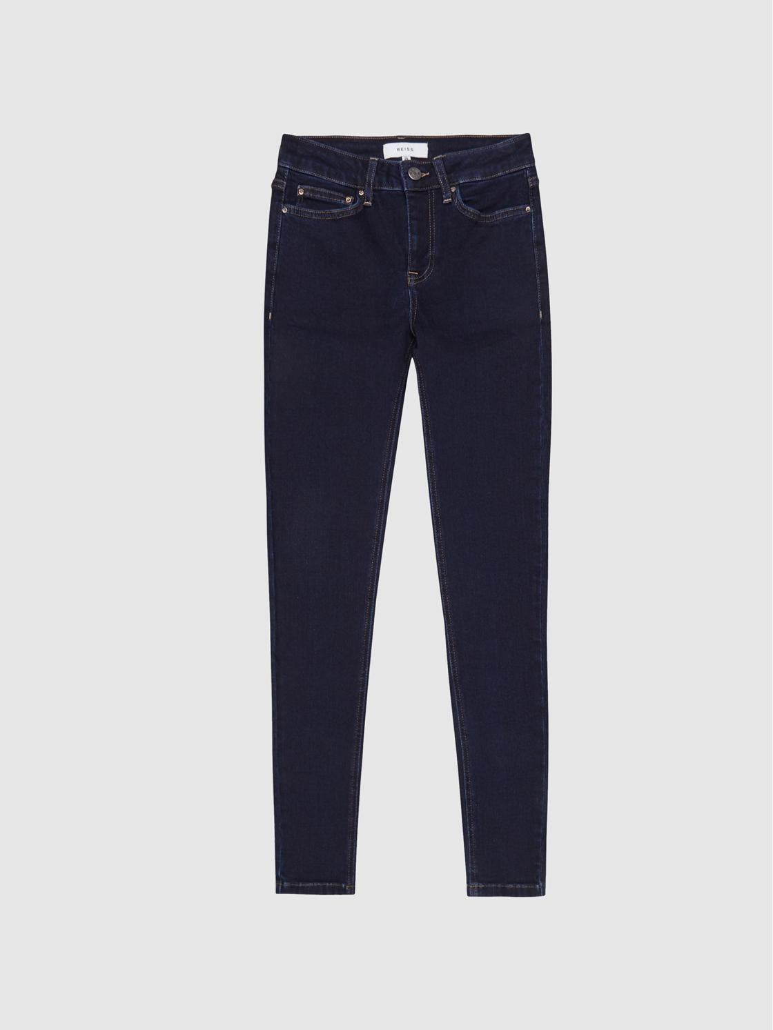 Reiss Jeans | Lux Mid Rise Skinny Jeans Indigo - Women