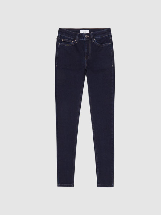 Reiss Jeans | Lux Mid Rise Skinny Jeans Indigo - Women