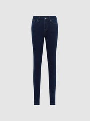 Reiss Jeans | Lux Mid Rise Skinny Jeans Indigo - Women