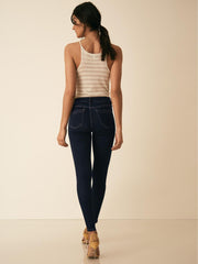 Reiss Jeans | Lux Mid Rise Skinny Jeans Indigo - Women