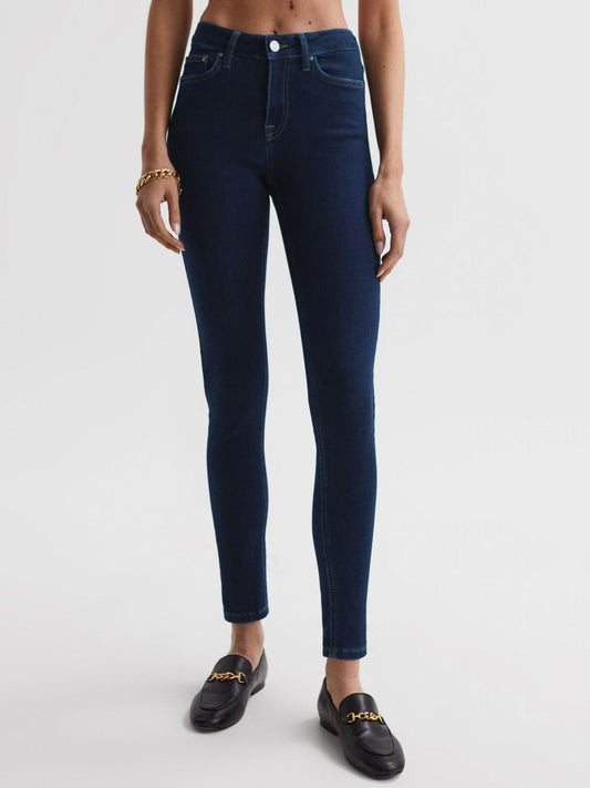 Reiss Jeans | Lux Mid Rise Skinny Jeans Indigo - Women