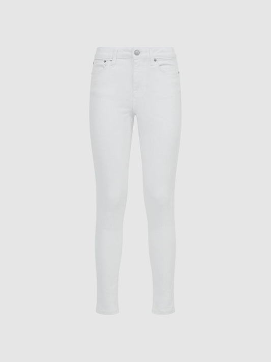 Reiss Jeans | Lux Mid Rise Skinny Jeans White - Women
