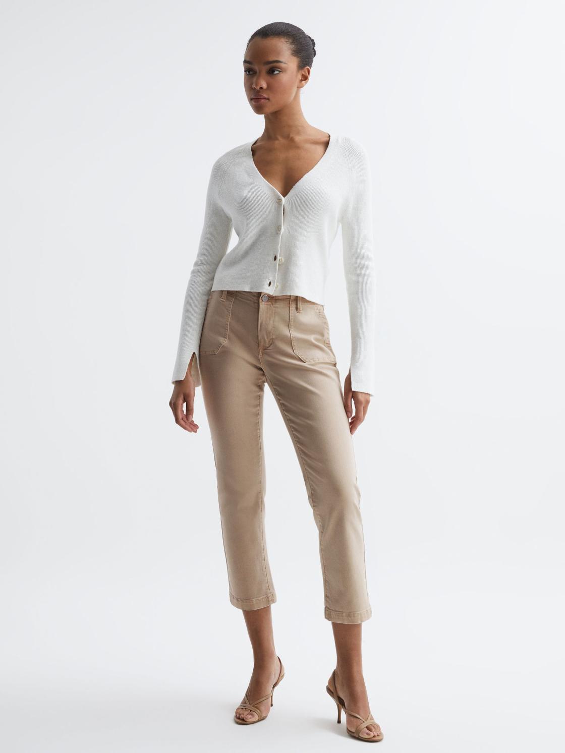 Reiss Jeans | Mayslie Paige High Rise Straight Leg Jeans Vintage Warm Sand - Women