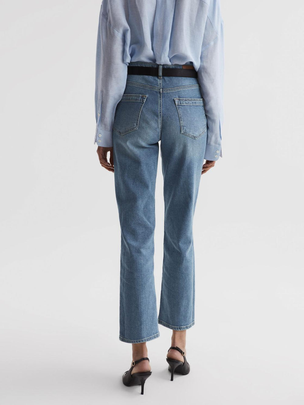 Reiss Jeans | Phillipa Straight Leg Boyfriend Jeans Light Blue - Women