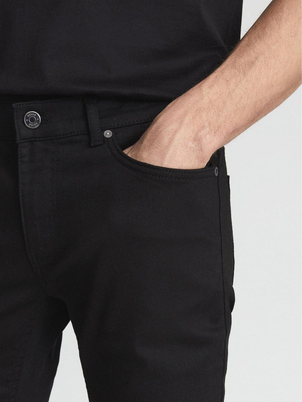Reiss Jeans | Rufus Skinny Super Skinny Jeans Black - Men
