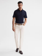 Reiss Jeans | Santorini Tapered Slim Fit Stretch Jeans Ecru - Men