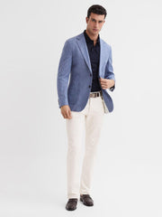 Reiss Jeans | Santorini Tapered Slim Fit Stretch Jeans Ecru - Men