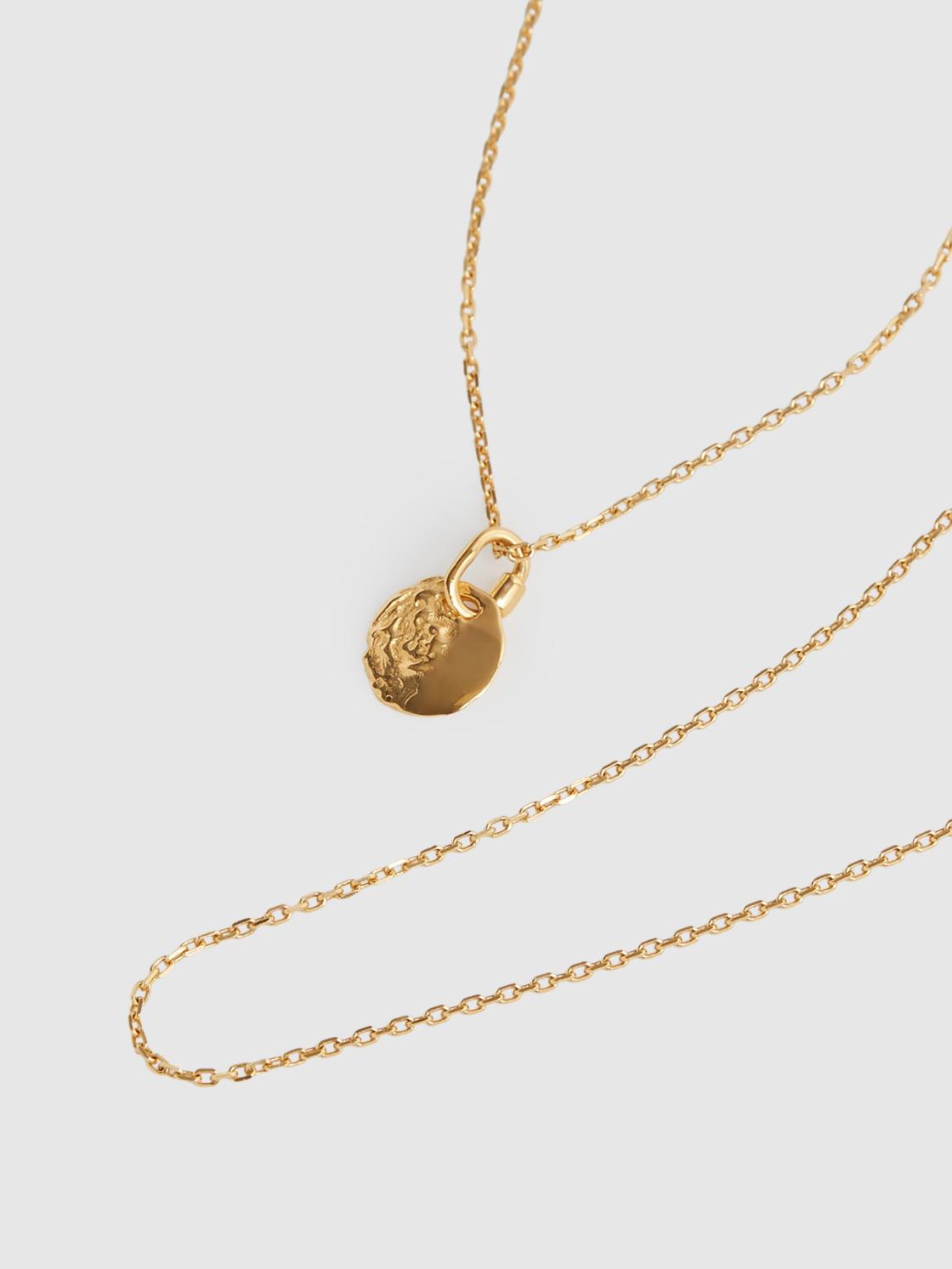 Reiss Jewellery | Aspen Maria Black Necklace Gold - Women