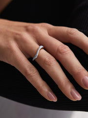 Reiss Jewellery | Aura Maria Black Glitter Ring Gold - Women