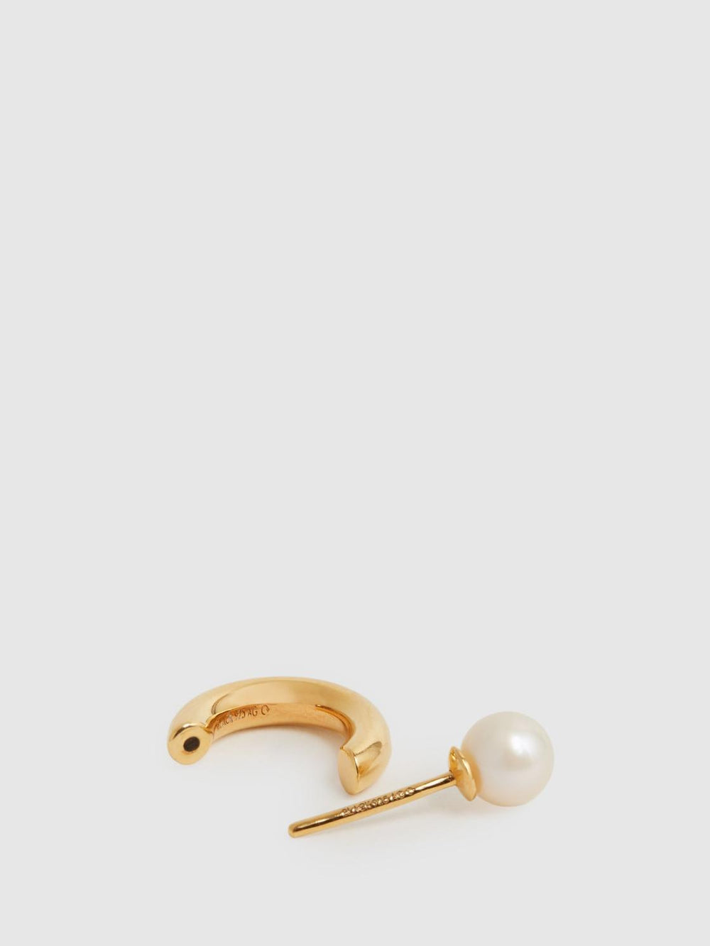 Reiss Jewellery | Frida Maria Black Pearl Earring Gold - Women