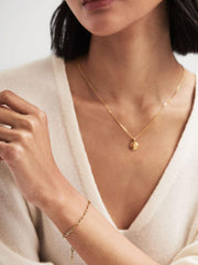 Reiss Jewellery | Gemma Maria Black Bracelet Gold - Women