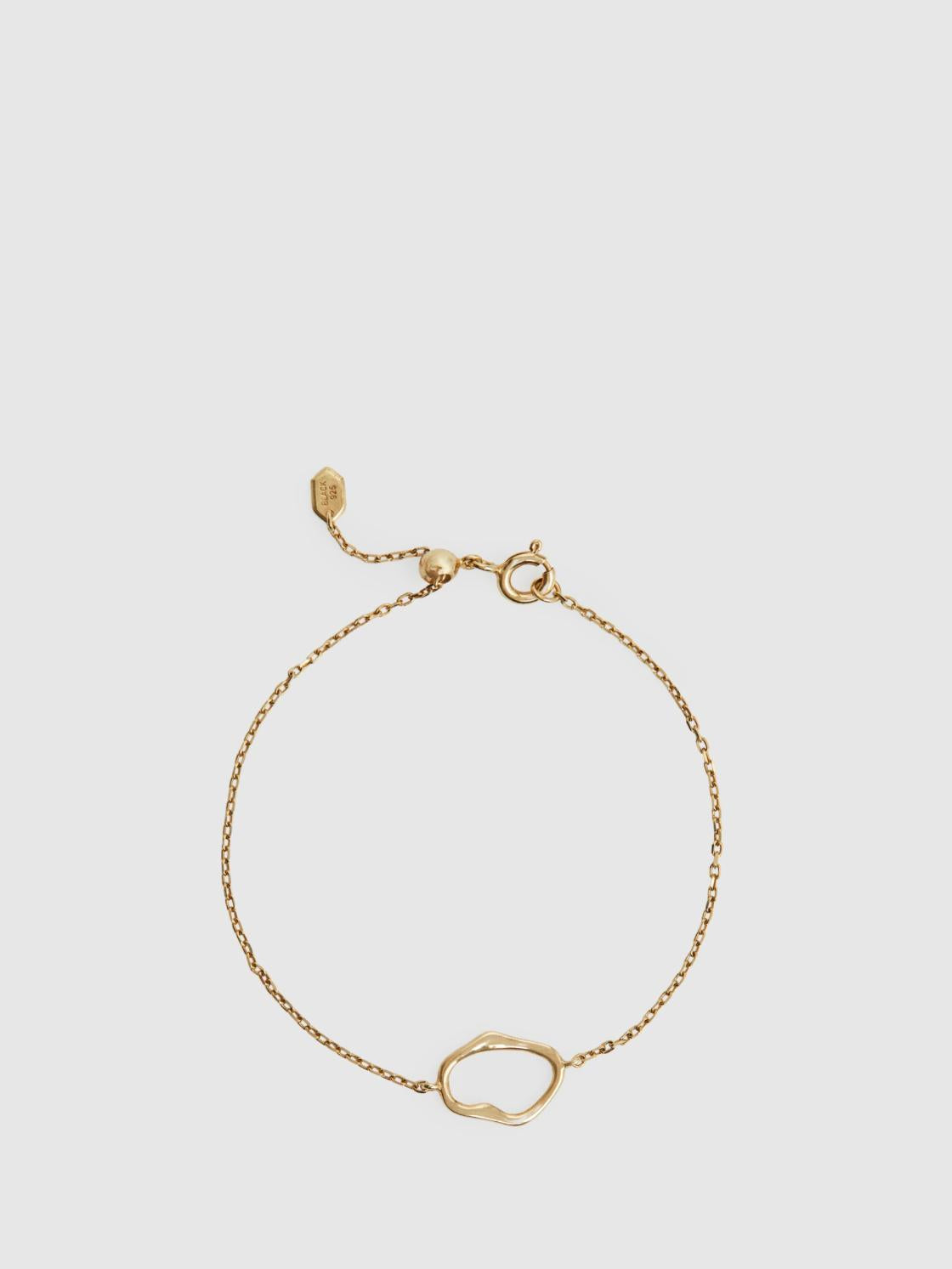 Reiss Jewellery | Midnight Maria Black Bracelet Gold - Women