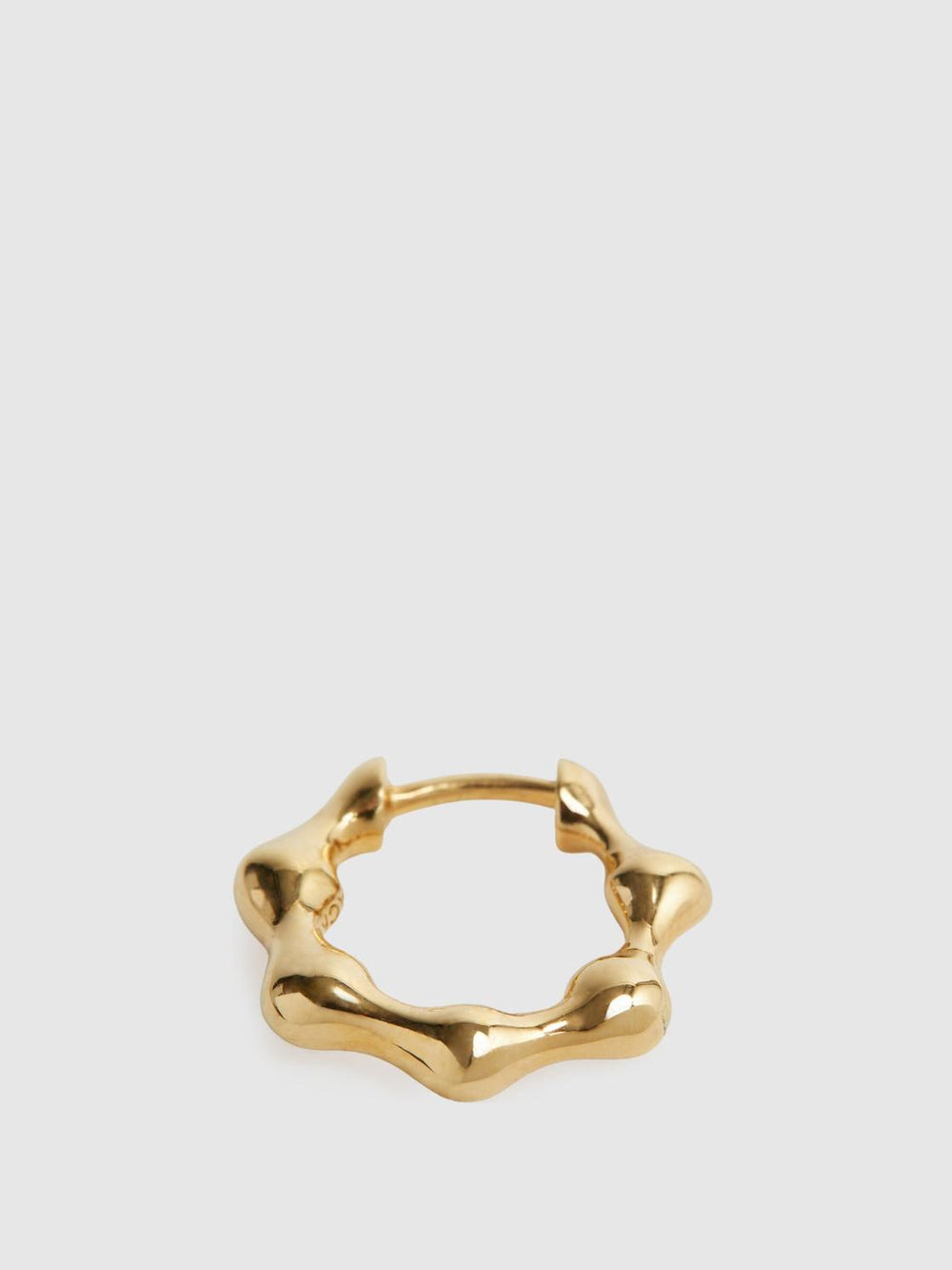 Reiss Jewellery | Milla 11 Maria Black Huggie Earring Gold - Women