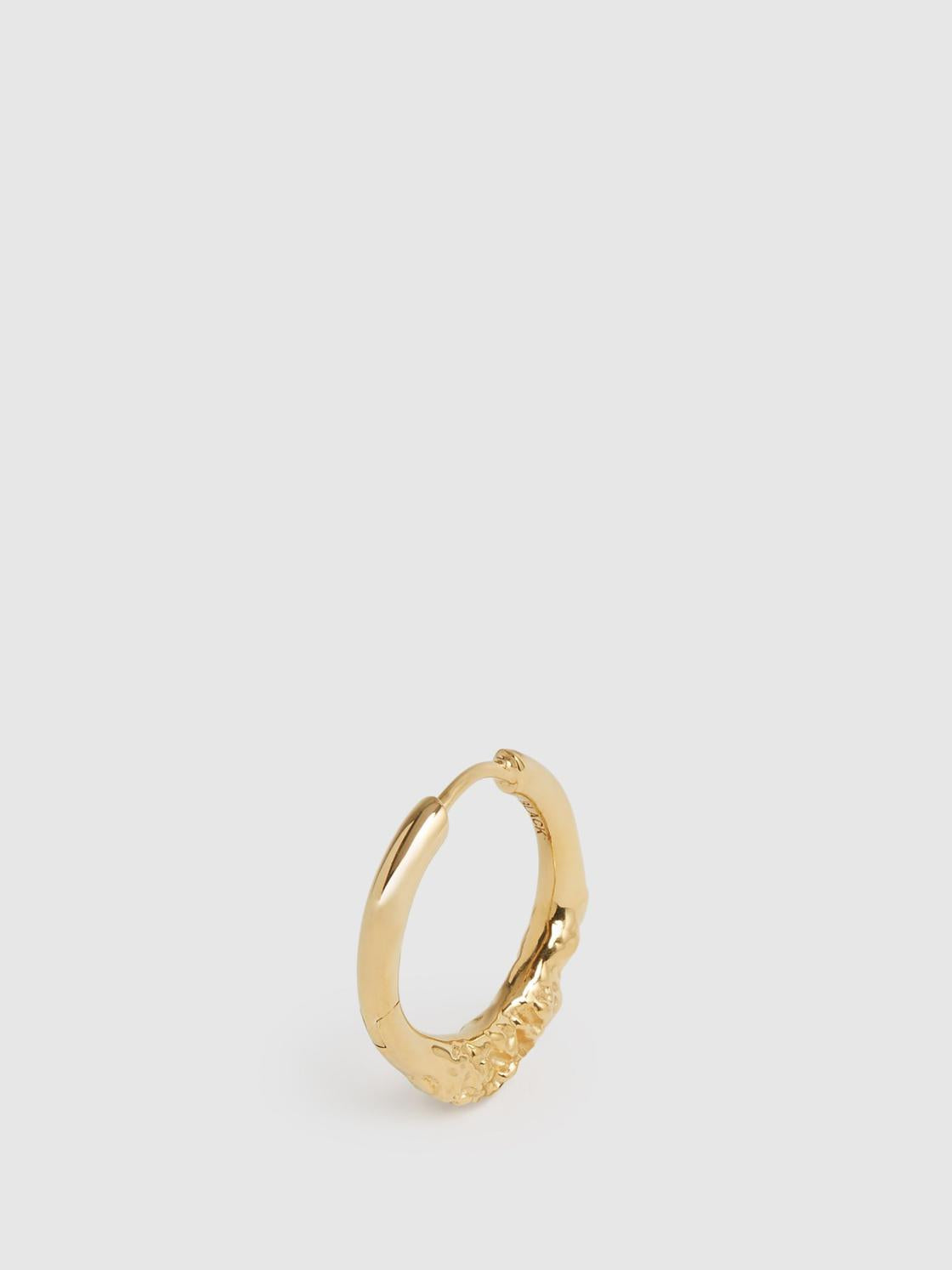 Reiss Jewellery | Miro 8 Maria Black Huggie Earring Gold - Women