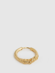Reiss Jewellery | Miro 8 Maria Black Huggie Earring Gold - Women