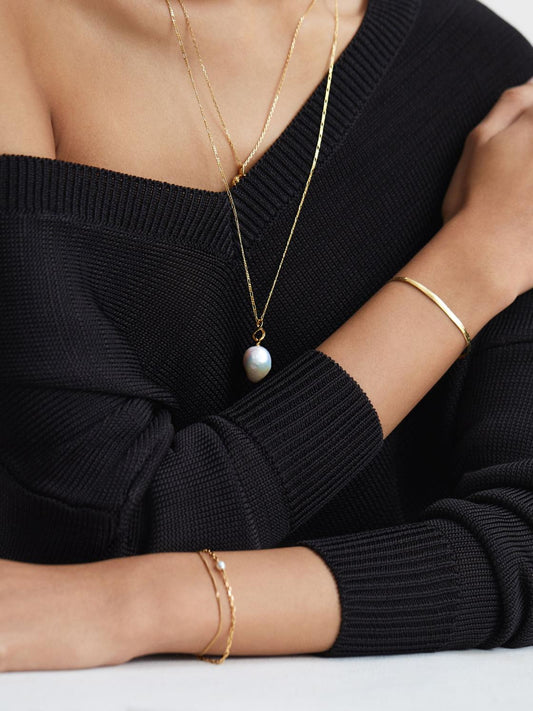 Reiss Jewellery | Sentiero Maria Black Bracelet Gold - Women