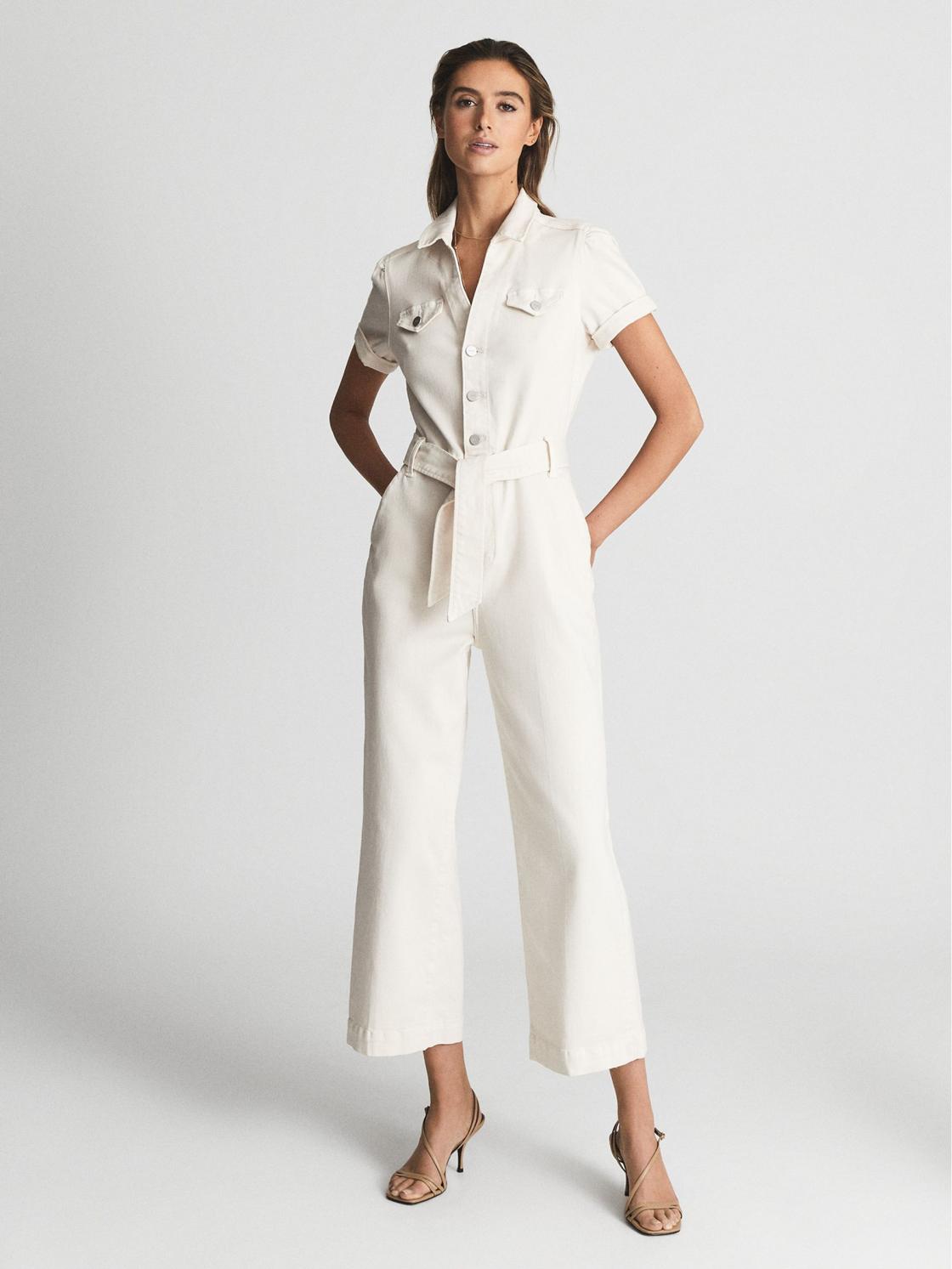 Reiss Jumpsuits | Anessa Paige Anessa Denim Jumpsuit Ecru - Women