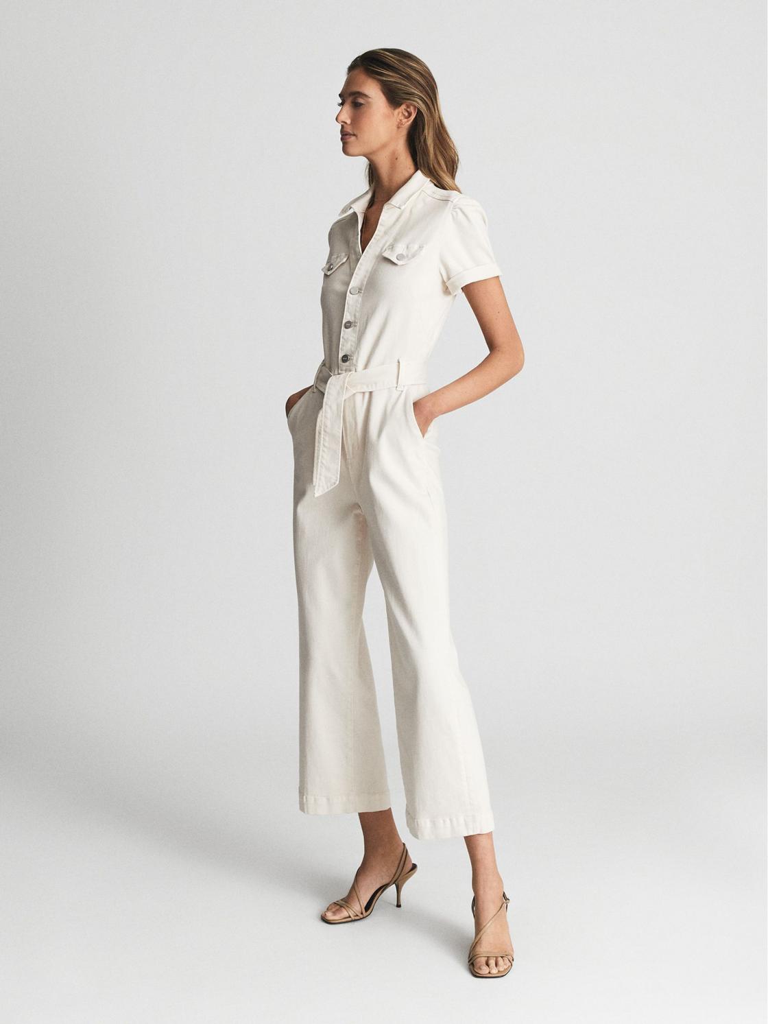 Reiss Jumpsuits | Anessa Paige Anessa Denim Jumpsuit Ecru - Women