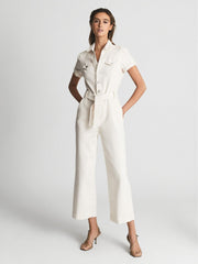 Reiss Jumpsuits | Anessa Paige Anessa Denim Jumpsuit Ecru - Women