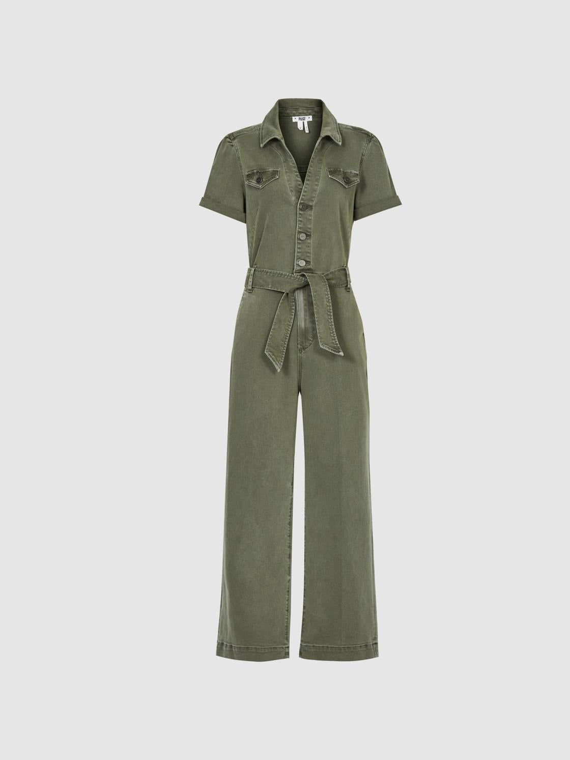Reiss Jumpsuits | Anessa Paige Anessa Denim Jumpsuit Green - Women