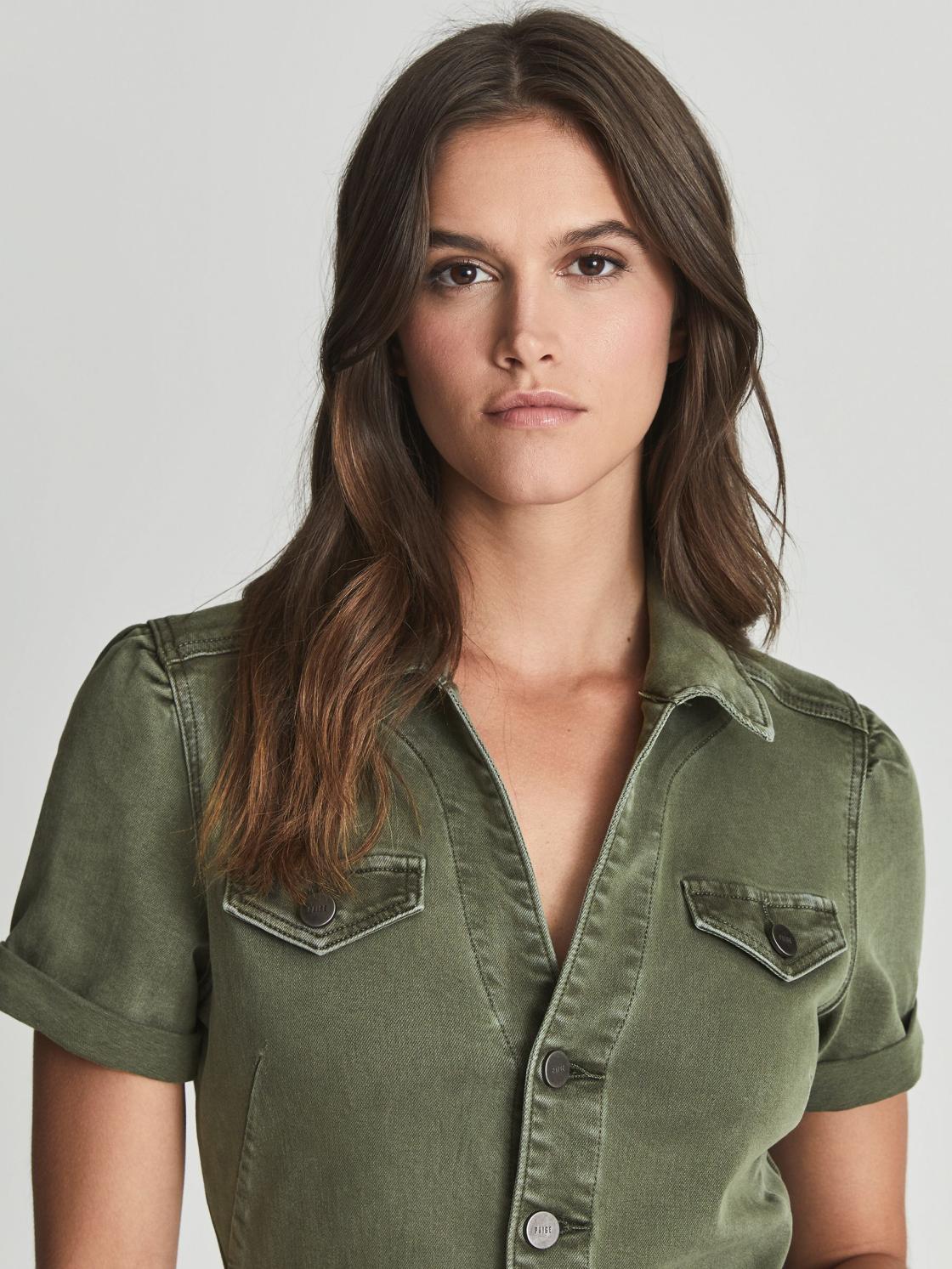 Reiss Jumpsuits | Anessa Paige Anessa Denim Jumpsuit Green - Women