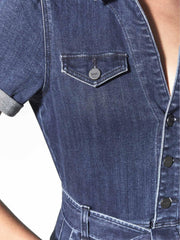 Reiss Jumpsuits | Anessa Paige Anessa Denim Jumpsuit Mid Blue - Women